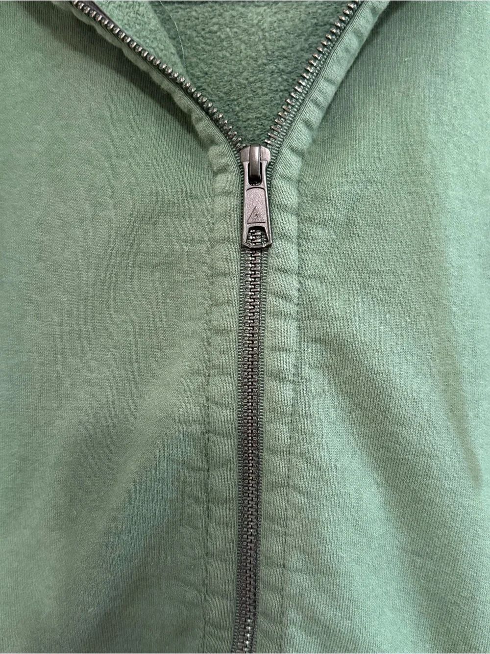 American Giant Green Zip Up Hoodie - Picture 3 of 11